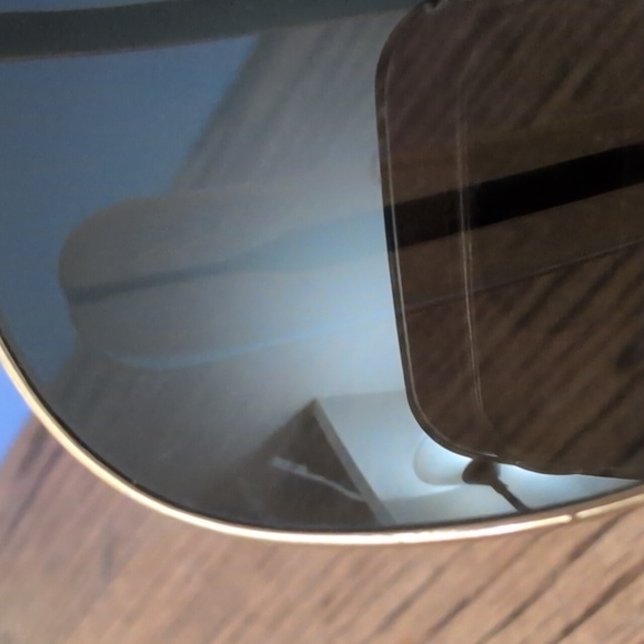 Randolph Engineering Inc. Vintage Gold and Black Aviator Sunglasses - Picture 7 of 8